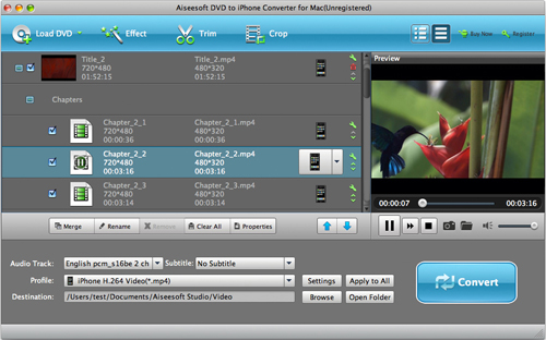 DVD to iPhone Converter for Mac